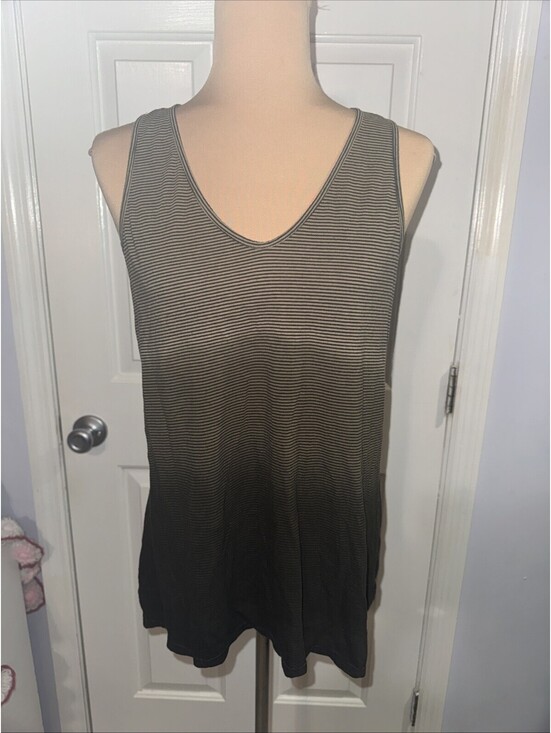 Prana Tops - PrAna Women's Brown Ombre Striped Organic Cotton Helena Tank Top Medium